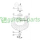 Cabezal para cepillo de limpieza de suelos de desbrozadora universal 150mm, 20mm/25,4mm